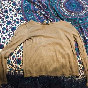 Long sleeve mid drift shirt